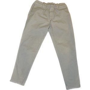 JAMES PERSE Brushed 100% Cotton Pull on Pant Beige Women’s Made In Italy Small 1